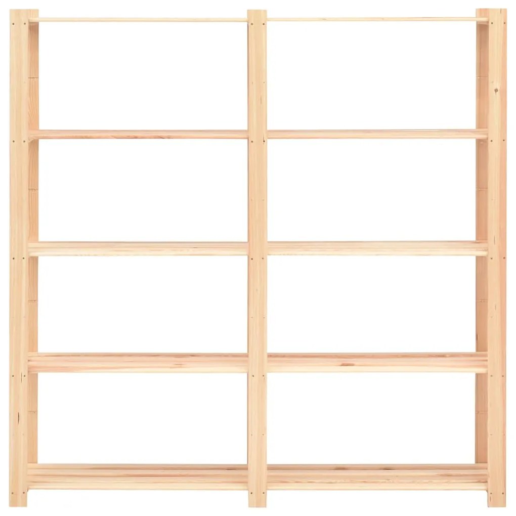 Unidade arrumação 5 prateleiras 170x38x170 cm pinho 500 kg