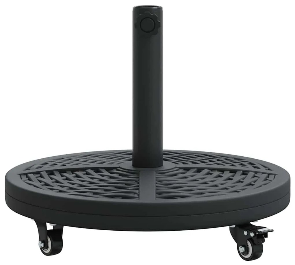 Base de Parasol vidaXL com Rodas para Postes de Ø38-48 mm 13 kg Redond