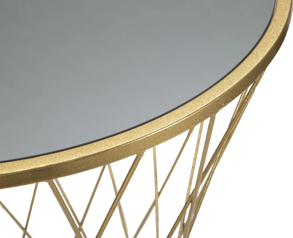 MESA TORRE NOVA Ø 50X100 CM DOURADO
