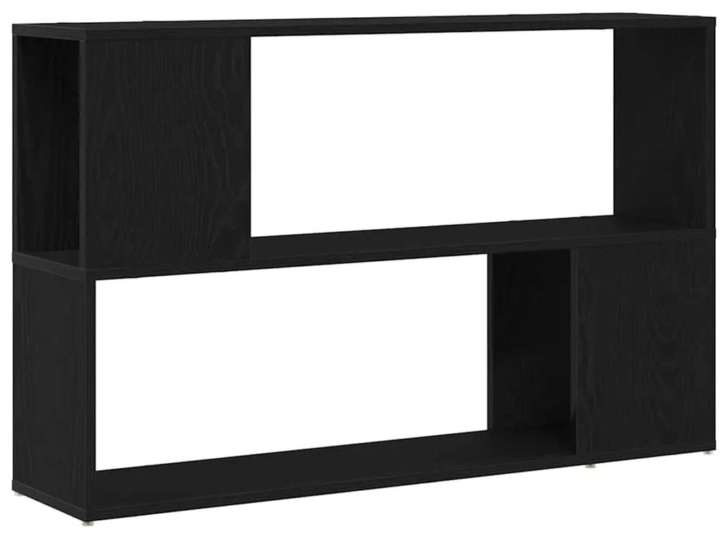 Estante de Livros vidaXL Carvalho Preto 100x24x63 cm Madeira Compósita