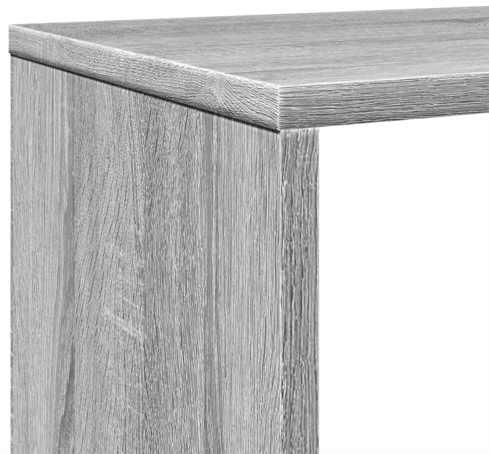 Estante 102x29x143 cm derivados de madeira cinzento sonoma