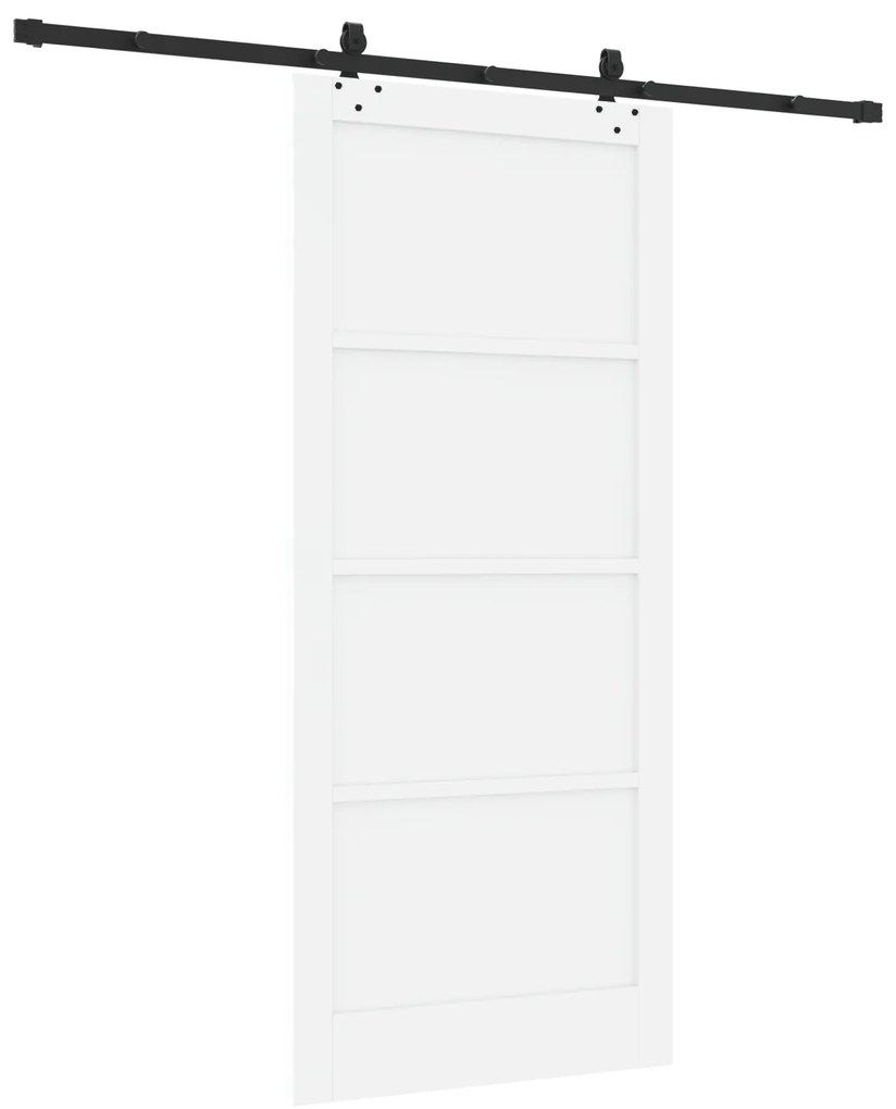 Porta Deslizante vidaXL com Conjunto de Ferragens 'ORKDAL'Branca de Ma