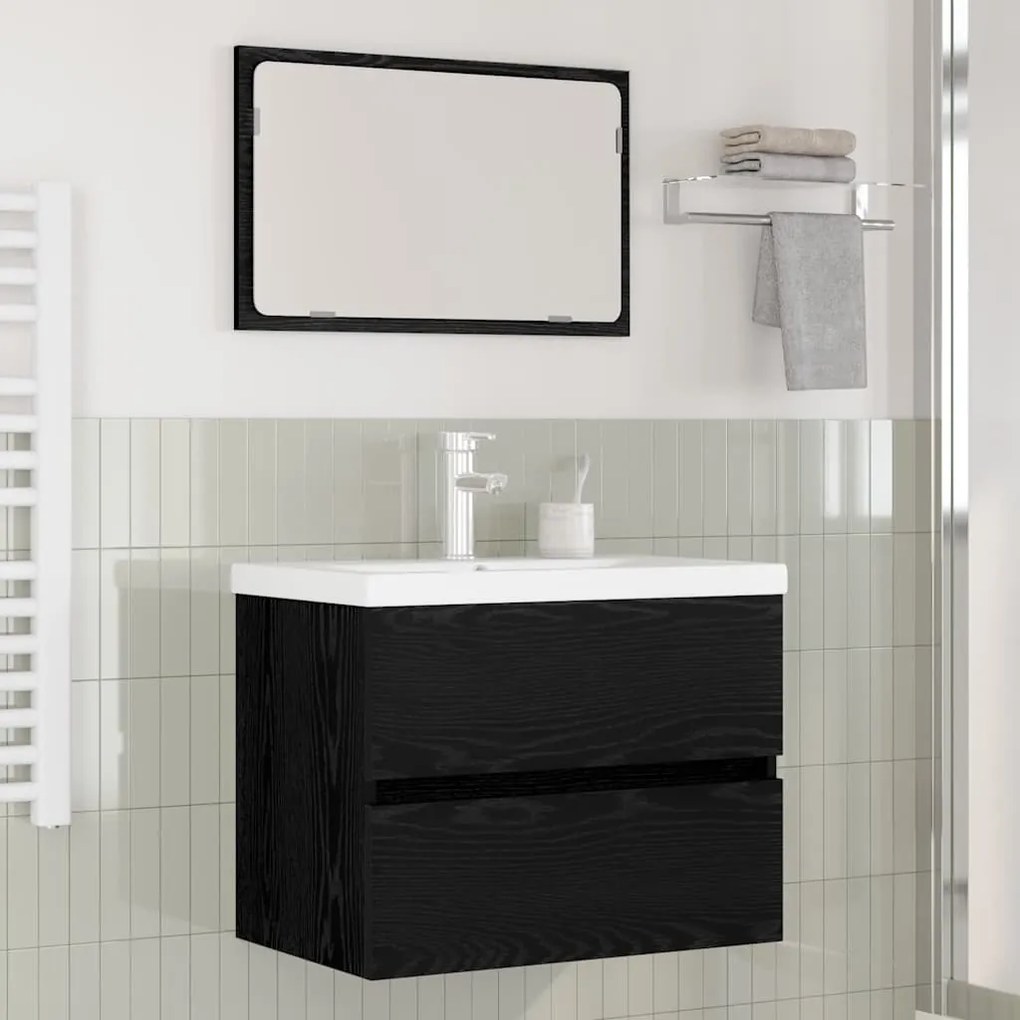vidaXL Conjunto de Móveis para Banheiro 3 pcs carvalho artisiano