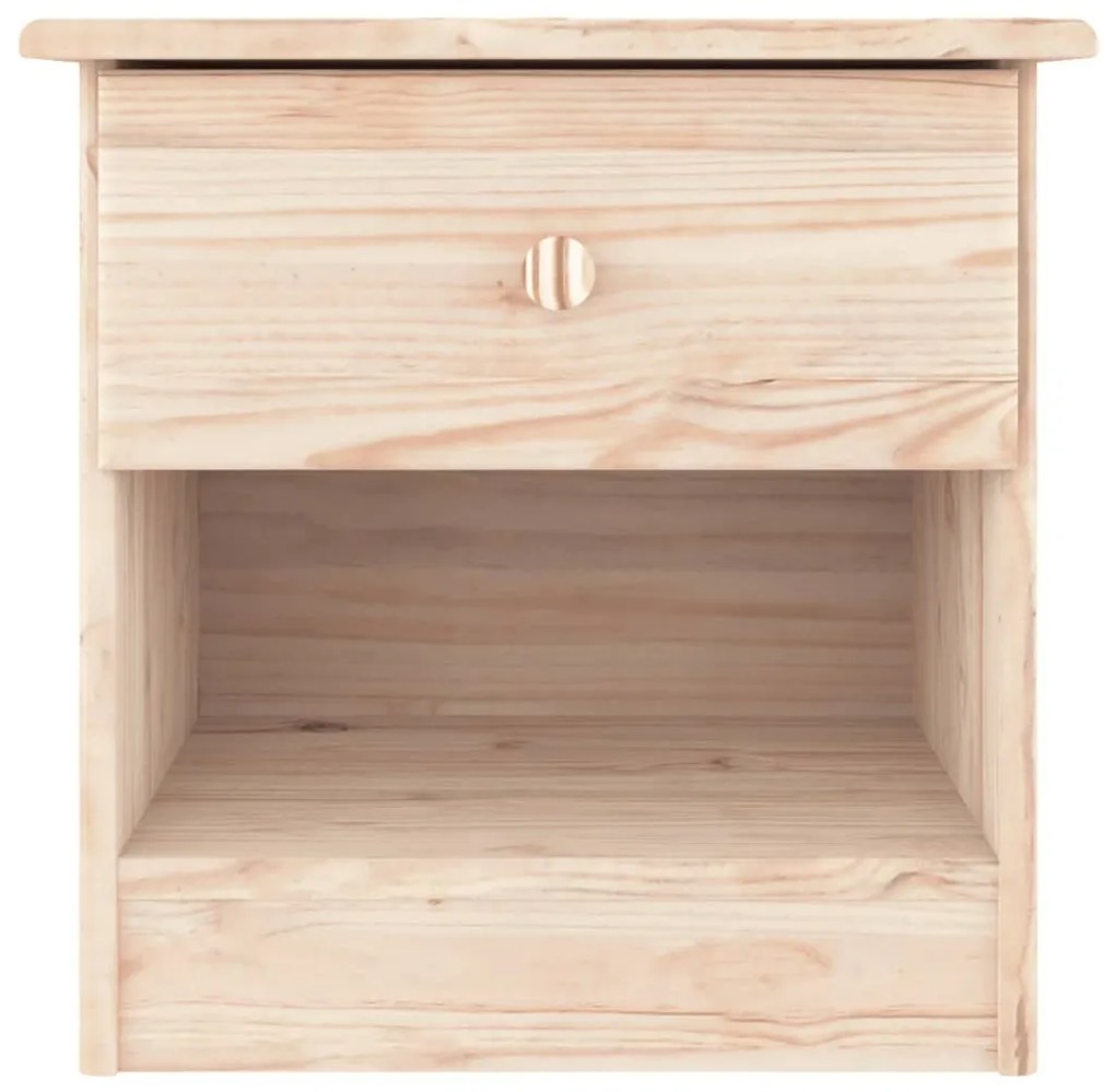 Mesa de cabeceira ALTA 41x35x41 cm madeira de pinho maciça