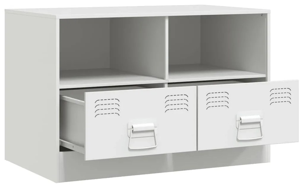 Móvel de TV 67x39x44 cm aço branco