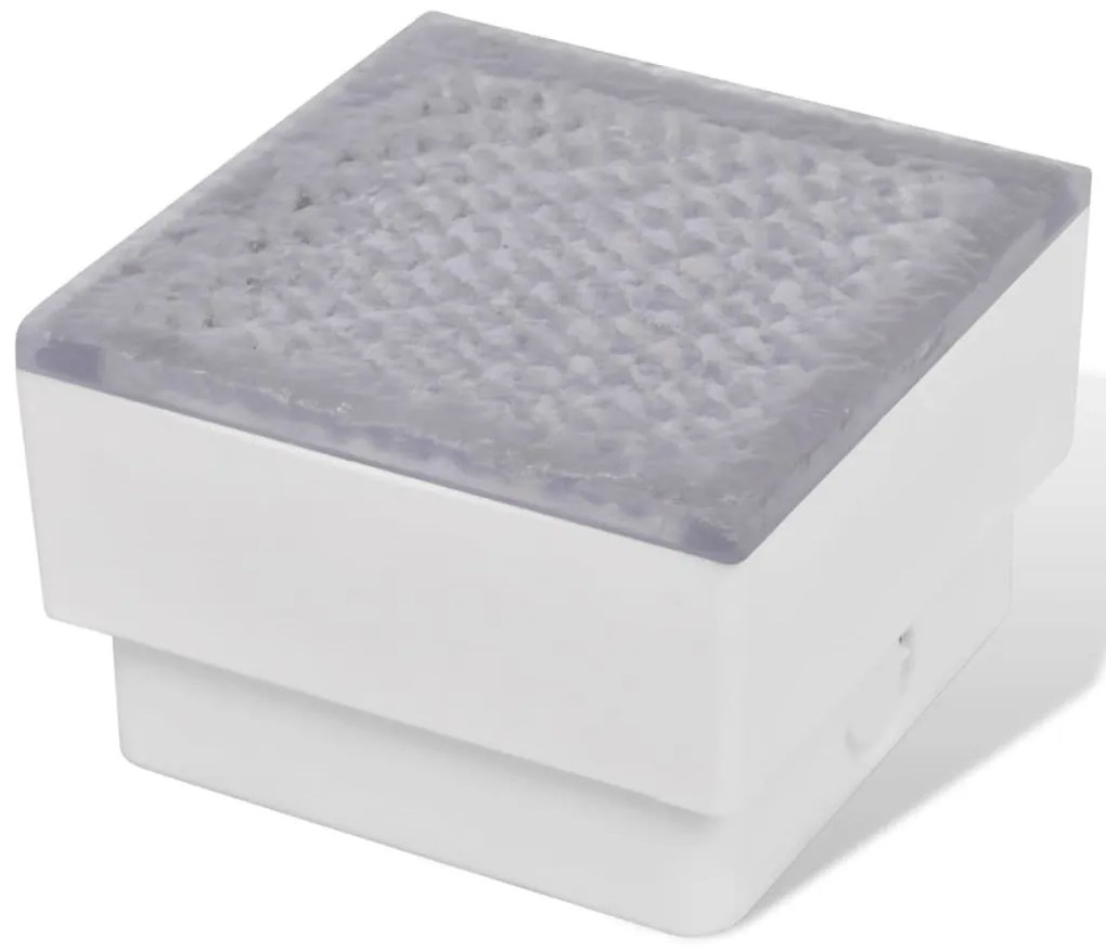 Luzes LED de encastrar no chão 6 pcs 100x100x68 mm