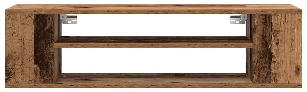 Armário de TV de Parede vidaXL em Madeira Antiga 100x30x26,5 cm em Mad