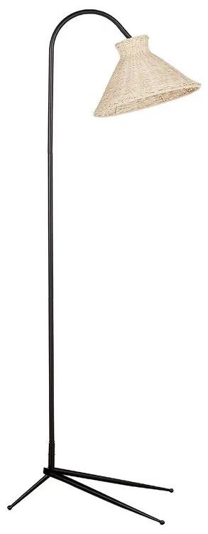 Candeeiro de pé em rattan natural 148 cm KERIAN Beliani