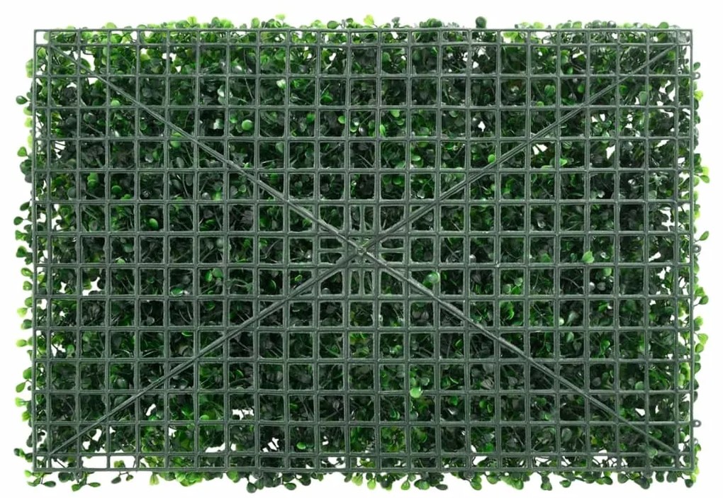 Vedação de plantas artificiais 6 pcs 40x60 cm verde