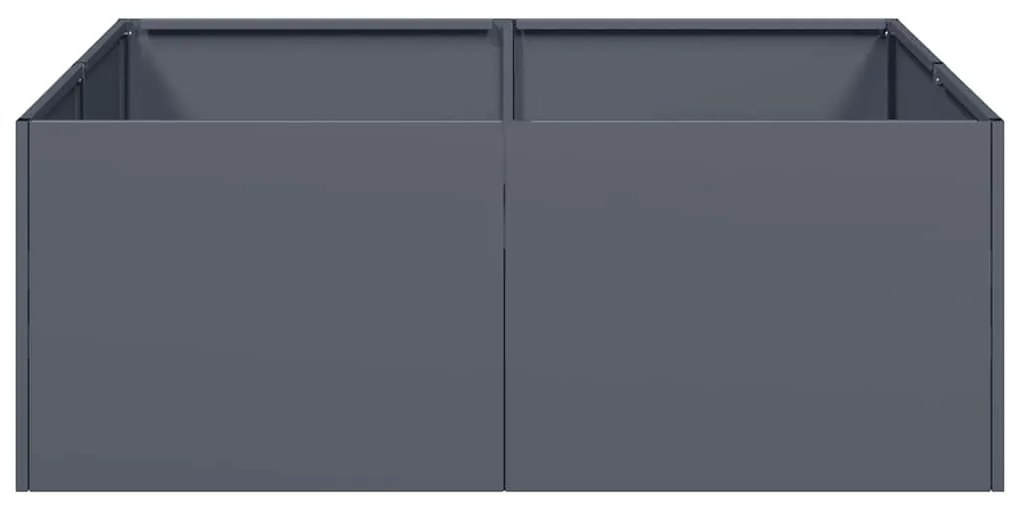 Vaso/floreira 80x80x30 cm aço antracite