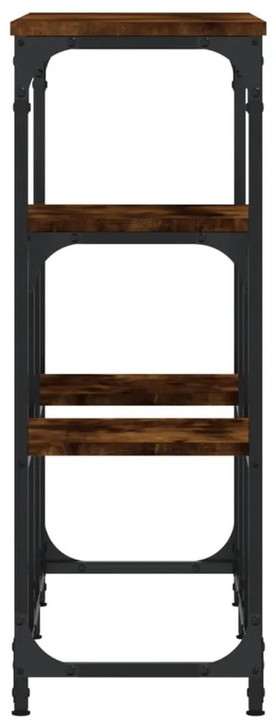 Mesa consola 89,5x28x76 cm derivados de madeira carvalho fumado