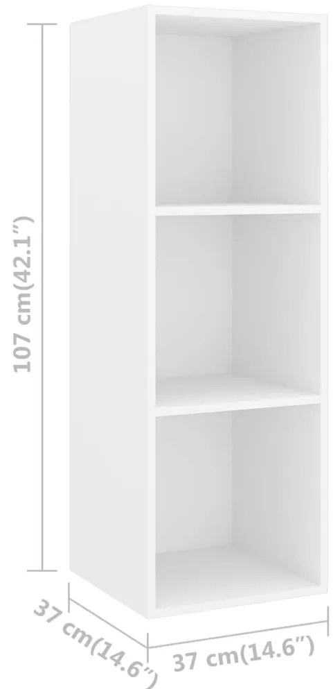 3 pcs conjunto de móveis de TV contraplacado branco