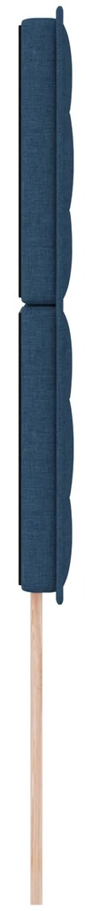 Cabeceira Design Linhas Azul 100 cm Tecido