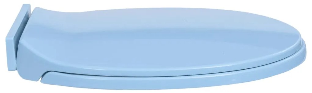 Tampo de sanita oval com fecho suave azul