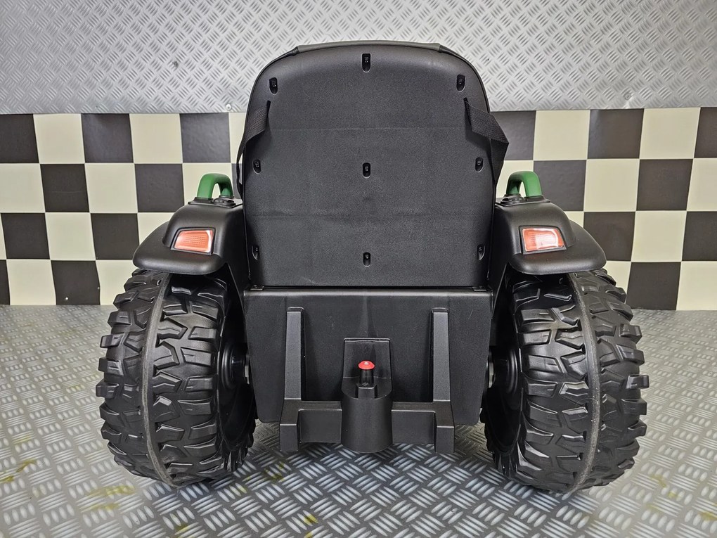 Trator elétrico crianças 12V tractor Farmer, Rodas Borracha EVA Com controlo remoto Verde