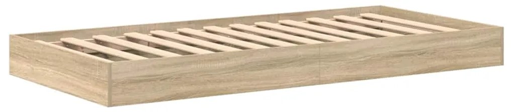 Cama Estante Carvalho Sonoma 75 x 190 cm em Madeira Projetada