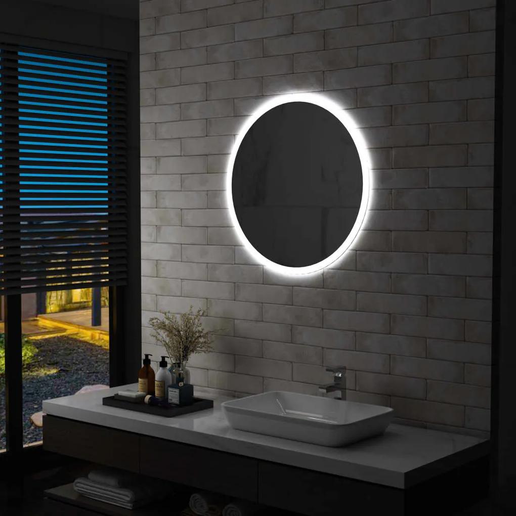144724 vidaXL Espelho LED para casa de banho 70 cm