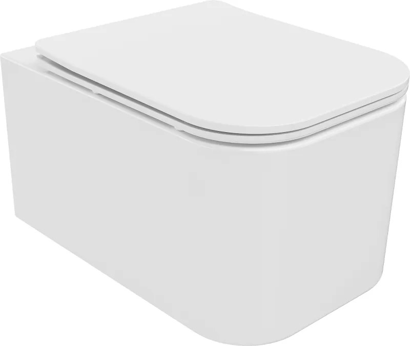Mexen Elis sanita slim sem aro com assento de queda lenta, duroplast, branco brilhante - 30910600