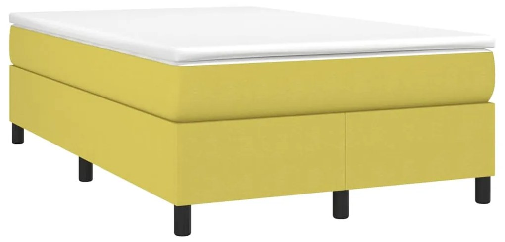 Estrutura de cama sem colchão 120x200 cm tecido verde