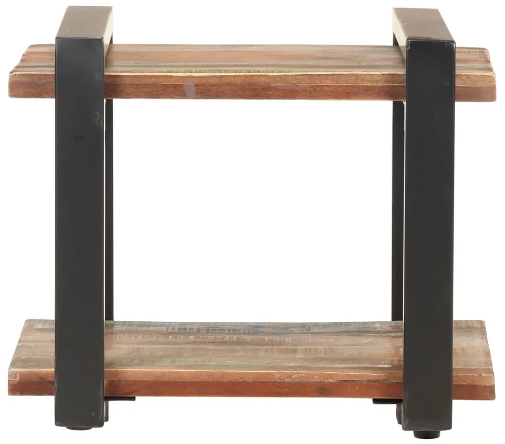 Mesa de cabeceira 50x40x40 cm madeira recuperada maciça