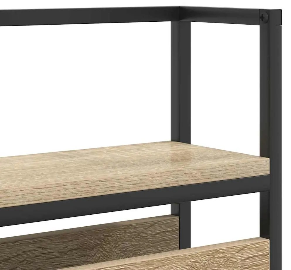 Cabeceira de armazenamento com cabeceira Carvalho sonoma 120 cm