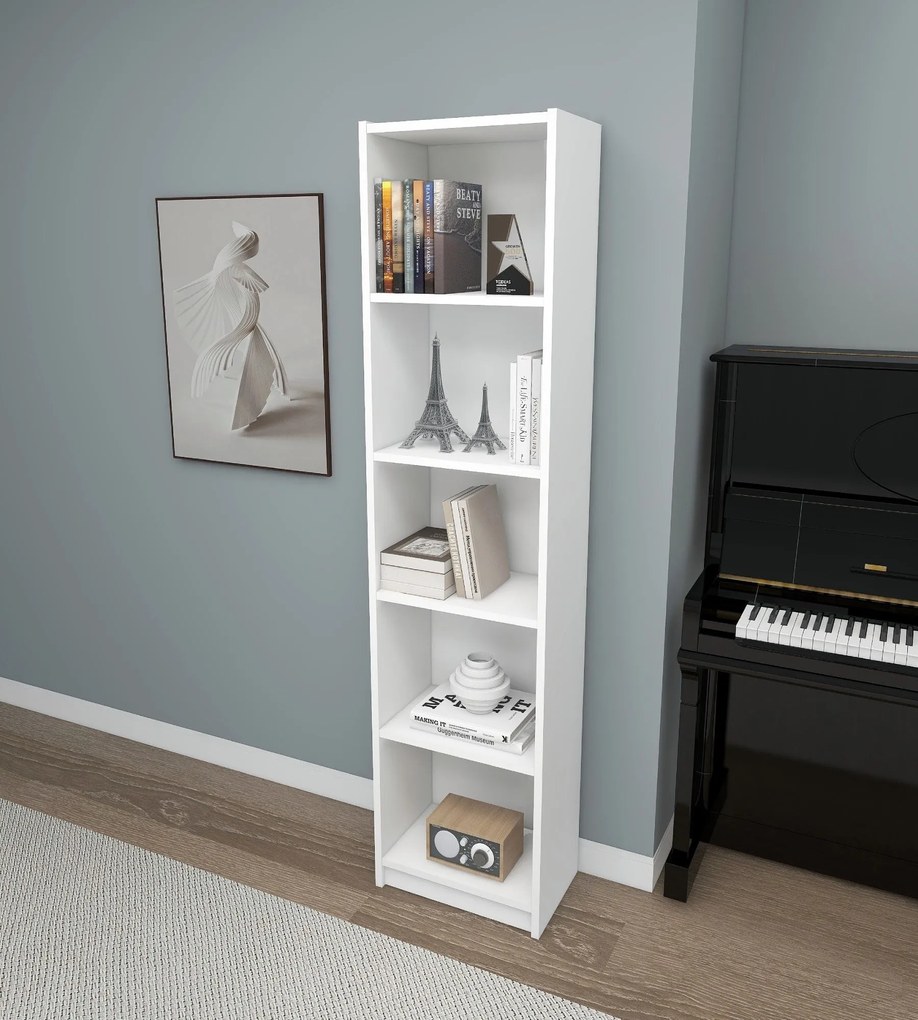 Estante Fulya – Branco – 40 cm x 180 cm x 28 cm