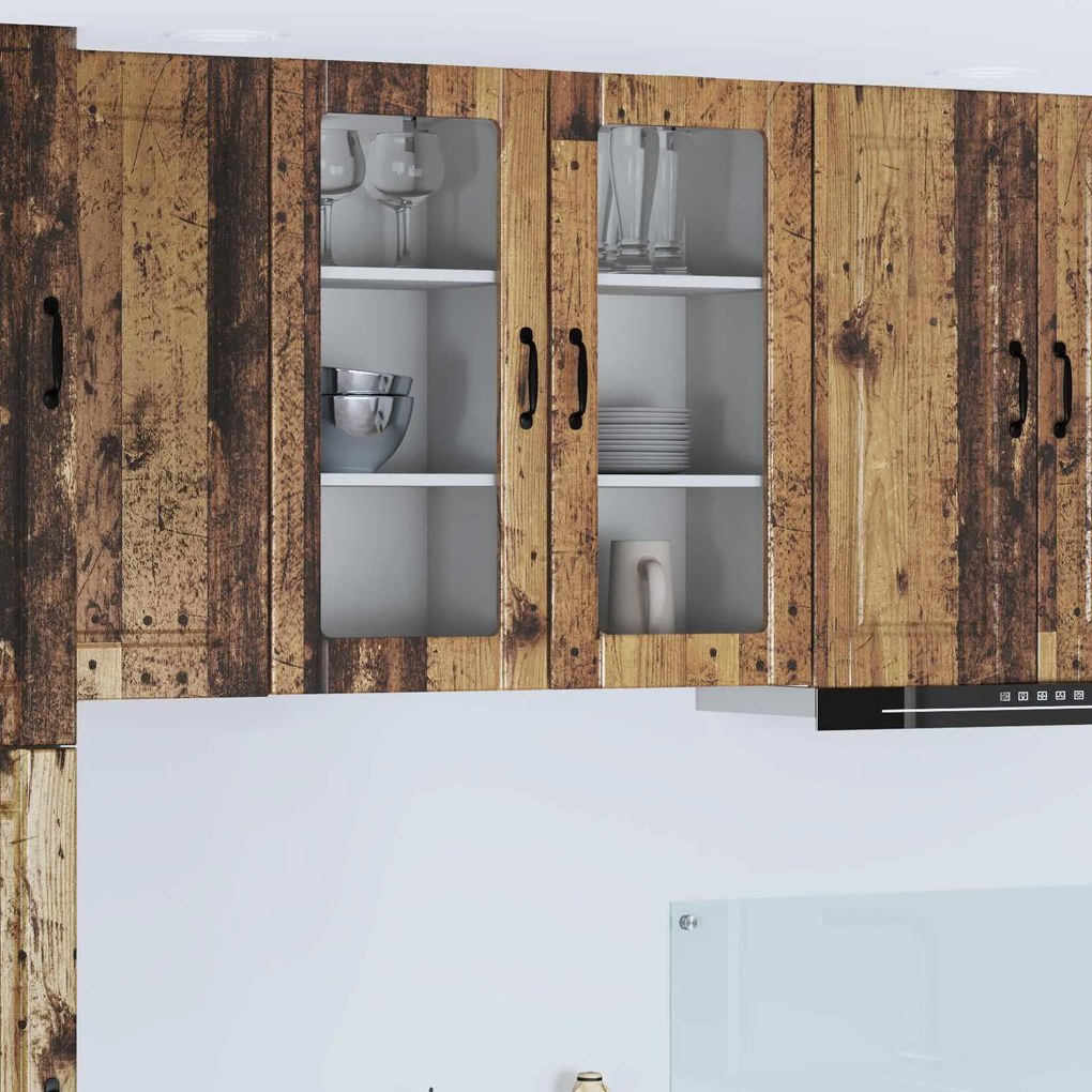 vidaXL Armário de Cozinha com porta Madeira antiga 40 x 31 x 80 cm