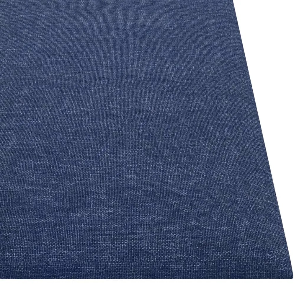 Painel de parede 12 pcs 30x30 cm tecido 1,08 m² azul