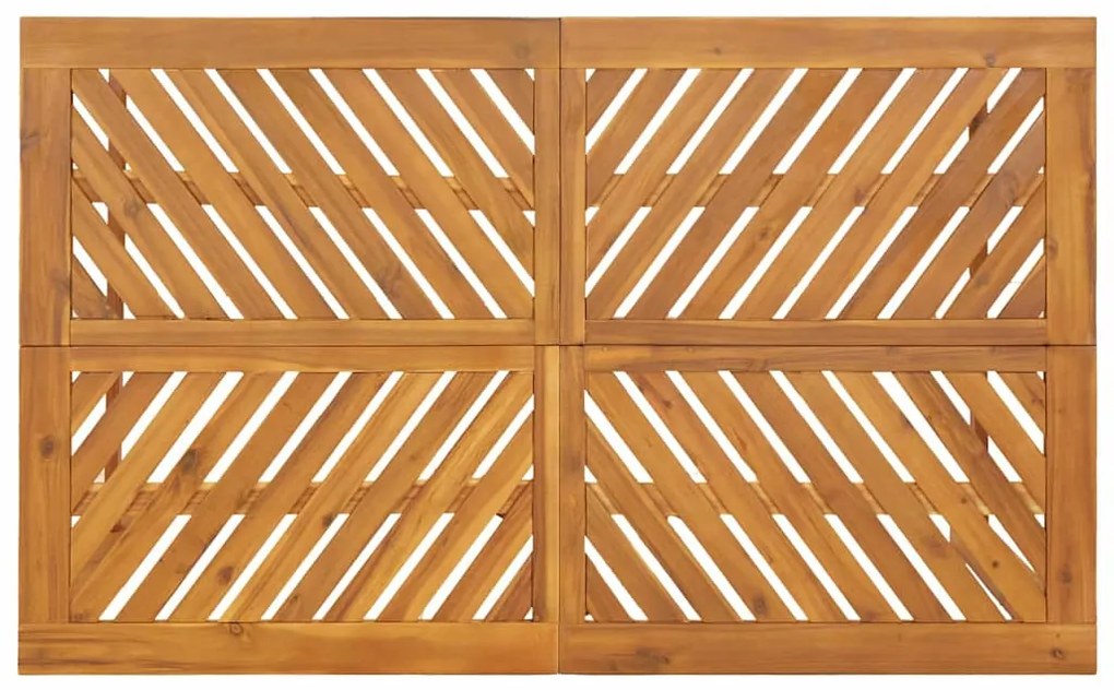 Conjunto de Jantar de Jardim 3 Peças Madeira Sólida Acácia