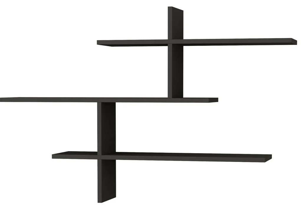 Prateleira de Parede Leo – Antracite – 123x80,5x22 cm