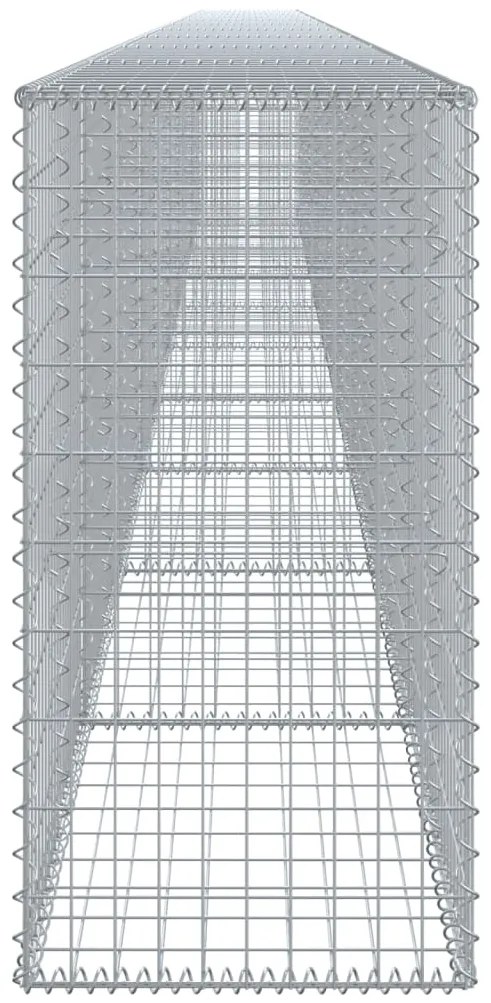 Cesto gabião com cobertura 1000x50x100 cm ferro galvanizado