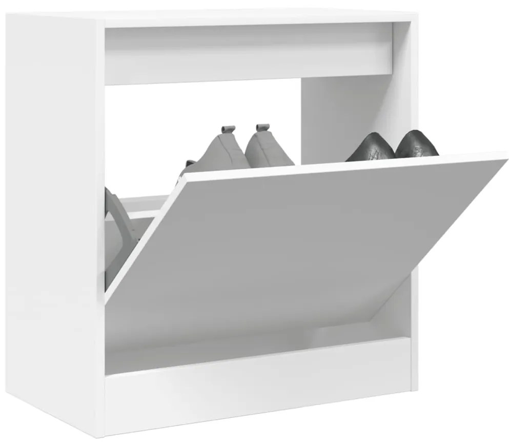 vidaXL Sapateira 60x34x63,5 cm derivados de madeira branco