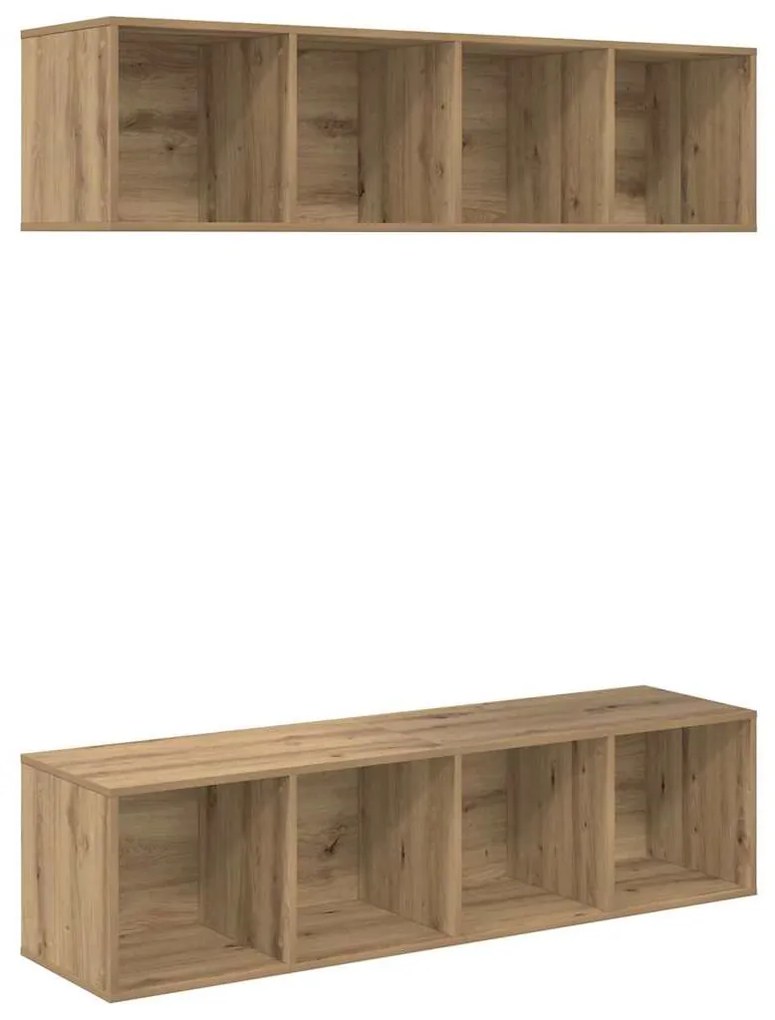 Conjunto de móvel de TV 2 pcs carvalho artisiano