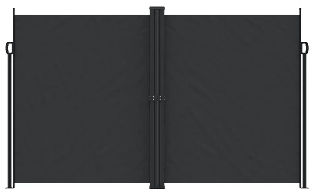 Toldo lateral retrátil 200x1200 cm preto