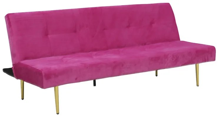 Poltrona Cama Dilin Veludo - Rosa