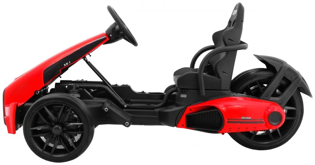 Kart elétrico para Crianças 3 Rodas 12V XR-1 Rodas Espuma EVA Vermelho