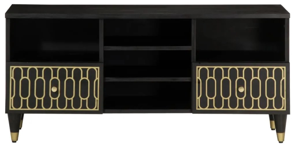 Móvel de TV 100x33x46 cm madeira de mangueira maciça