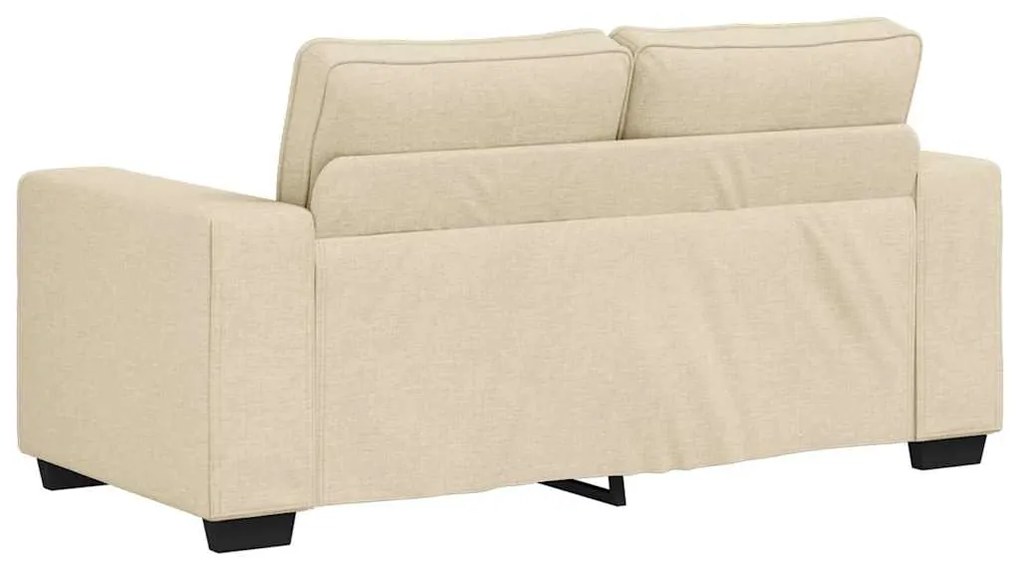 Sofá de 2 lugares tecido 120 cm cor creme