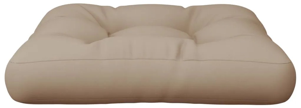 Almofadão sofá de paletes 50x50x12 cm tecido cinza-acastanhado