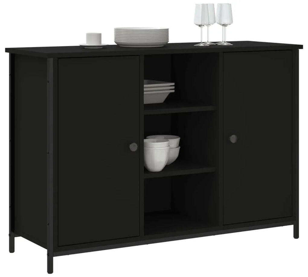 Aparador 100x35x70 cm derivados de madeira preto