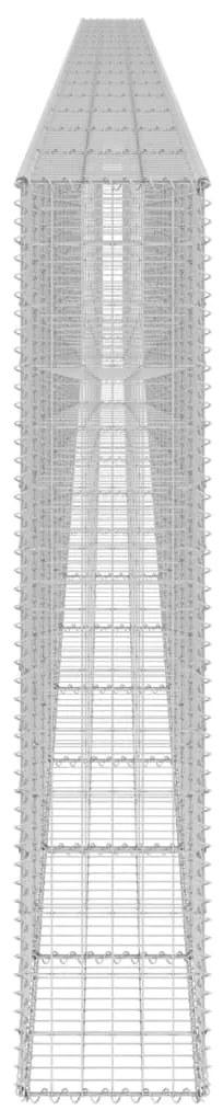 Muro gabião com tampas aço galvanizado 900x30x150 cm