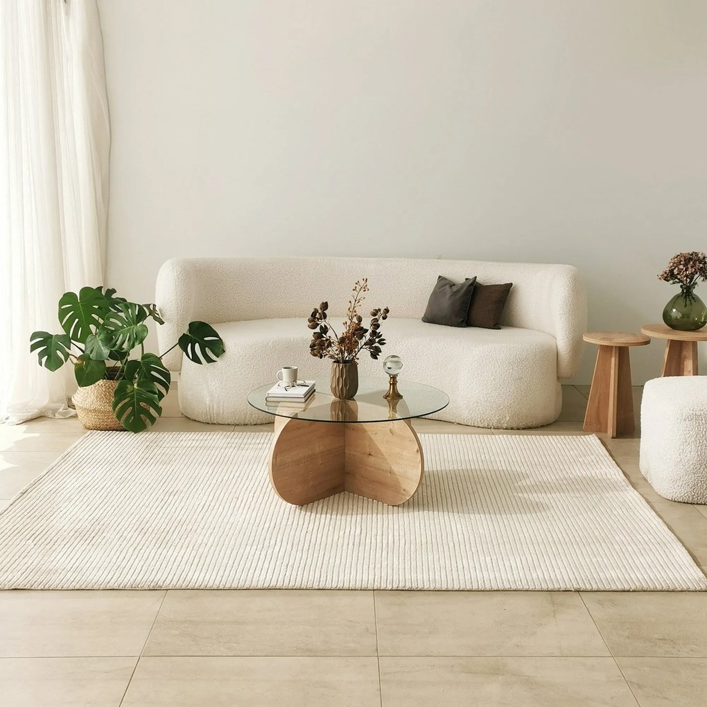 Mesa de Centro Bubble – Carvalho Safira – 75x35x75 cm