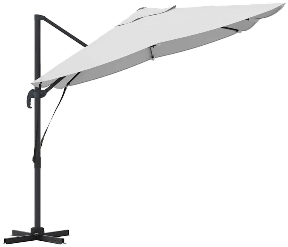 Guarda-Sol Cantilever Roma - Areia 352x251x260 cm em Alumínio