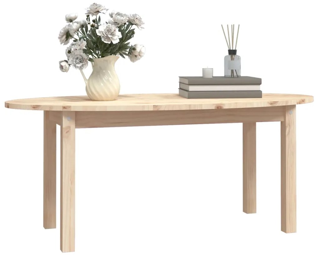 Mesa de centro 110x55x45 cm madeira de pinho maciça