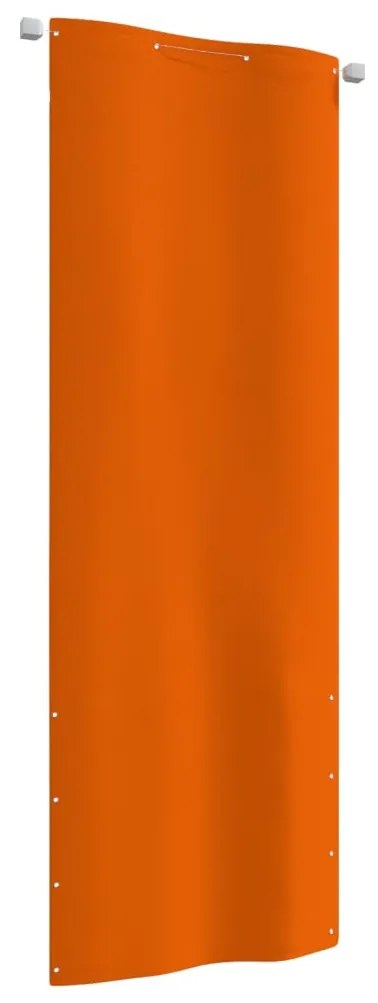 vidaXL Tela de varanda 80x240 cm tecido oxford laranja