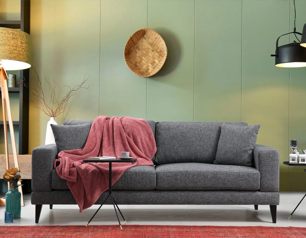 **** Sofá-Cama 3 Lugares Nordic – Cinzento Escuro – 210x90x85 cm
**