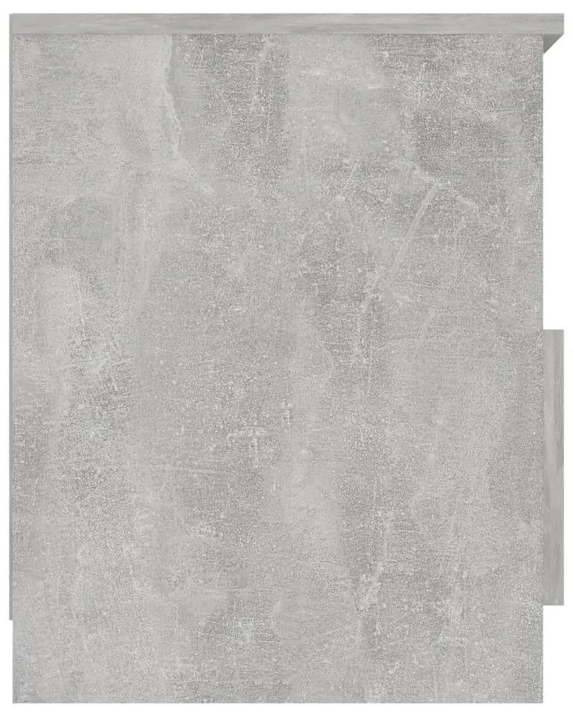 Mesa de cabeceira 40x40x50cm derivados de madeira cinza cimento
