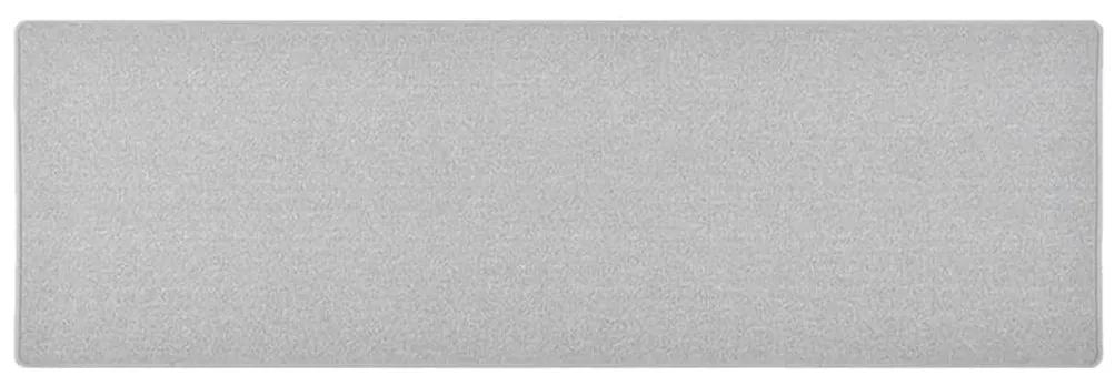 Tapete/passadeira 80x250 cm cinzento-claro