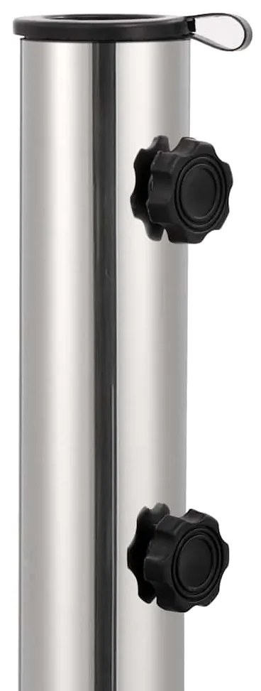 Base de guarda-sol quadrada granito 30 kg cinzento