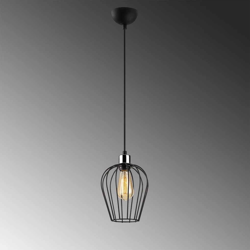 **** Candeeiro Tel – Preto – Ø20 cm x 116 cm

**